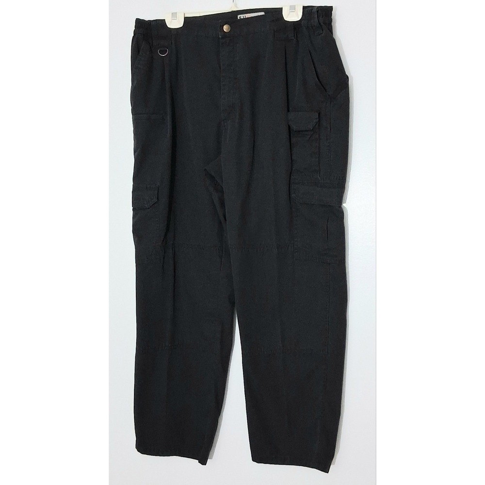 5.11 Tactical Pants Men's Size 40 x 30 Black Cargo Utility Career Work Pre-owned